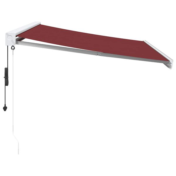 vidaXL Auvent r&eacute;tractable automatique bordeaux 350x250 cm
