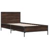 vidaXL Cadre de lit sans matelas ch&ecirc;ne marron 90x200 cm