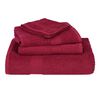 vidaXL Serviettes de bain FROGN 2 pcs bordeaux 100x150cm 360 g/m&sup2;