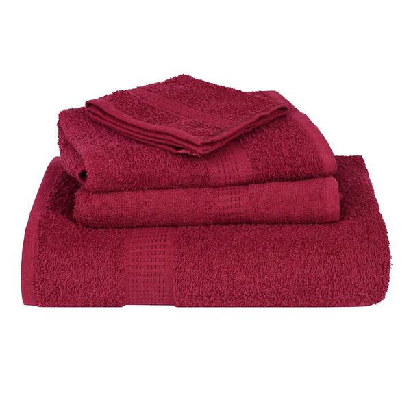 vidaXL Serviettes de bain FROGN 2 pcs bordeaux 100x150cm 360 g/m&sup2;