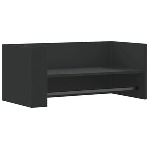 vidaXL &Eacute;tag&egrave;re murale noir 70,5x35x30,5 cm bois d'ing&eacute;nierie