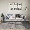 vidaXL Tapis HUARTE &agrave; poils courts doux lavable anthracite 200x200 cm