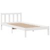 vidaXL Lit biblioth&egrave;que sans matelas blanc 90x200cm bois de pin massif