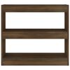 vidaXL Biblioth&egrave;que/S&eacute;parateur de pi&egrave;ce ch&ecirc;ne marron 80x30x72 cm
