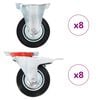 vidaXL 16 pcs Roulettes 100 mm