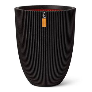 Capi Vase &eacute;l&eacute;gant Groove 46x58 cm Noir