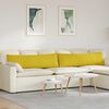 vidaXL Coussins de canap&eacute; 2 pcs Jaune 145 x 40 cm