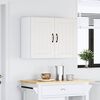 vidaXL Armoire murale de cuisine Lucca blanc bois d'ing&eacute;nierie