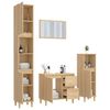 vidaXL Ensemble de meubles de salle de bain 4 pcs ch&ecirc;ne sonoma