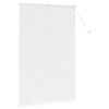 vidaXL Store de Fen&ecirc;tre avec des rideaux Blanc Aluminium
