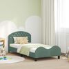 vidaXL Cadre de lit pour enfants avec t&ecirc;te de lit Vert Mer 90 x 200 cm