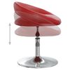 vidaXL Chaises pivotantes &agrave; manger lot de 4 bordeaux similicuir