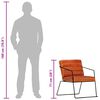 vidaXL Fauteuil Brun roux Cuir v&eacute;ritable