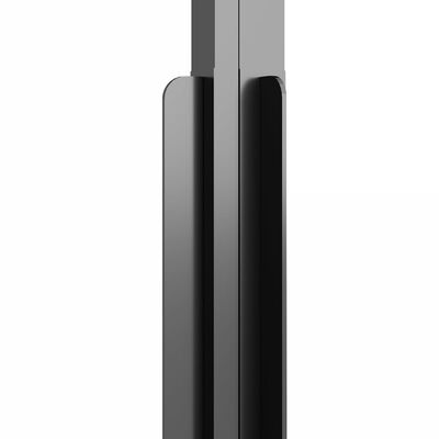 vidaXL Cabine de douche ESG semi-dépoli 90x70x180 cm Noir