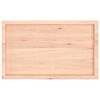 vidaXL Comptoir de salle de bain 100x60x(2-4)cm bois massif non trait&eacute;