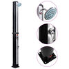 vidaXL Douche solaire d'ext&eacute;rieur avec pomme de douche et robinet 40 L