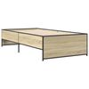 vidaXL Cadre de lit sans matelas ch&ecirc;ne sonoma 75x190 cm