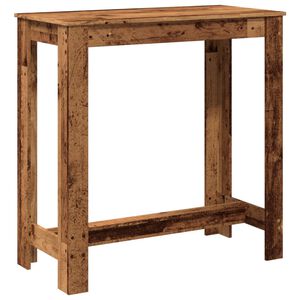 vidaXL Table de bar vieux bois 102x50x103,5 cm bois d'ing&eacute;nierie