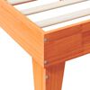 vidaXL Lit biblioth&egrave;que sans matelas cire marron 120x200 cm pin massif