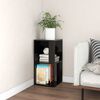 vidaXL Armoire d'angle Noir 33x33x67 cm Bois d'ing&eacute;nierie