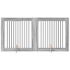 vidaXL Parc pour chien 2 pcs Gris Sonoma 100 x 100 cm Acier galvanis&eacute;