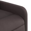 vidaXL Fauteuil inclinable marron fonc&eacute; tissu