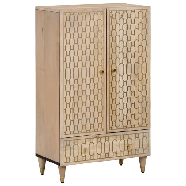 vidaXL Buffet 60x33x100 cm bois de manguier massif