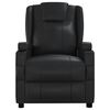 vidaXL Fauteuil de massage Noir Similicuir