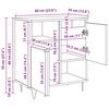 vidaXL Buffet Ch&ecirc;ne artisanal 60 x 35 x 70 cm