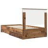 vidaXL Cadre de lit Bois ancien 100 x 200 cm Bois d'ing&eacute;nierie