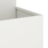 vidaXL Cache-pot de jardin Blanc 100 x 100 x 60 cm Acier