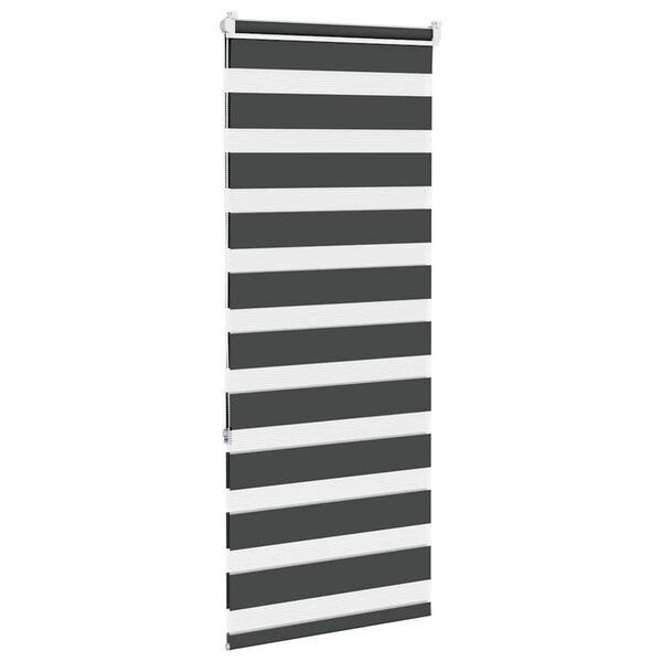 vidaXL Store z&egrave;bre noir 65x150 cm largeur du tissu 60,9 cm polyester