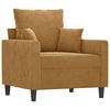vidaXL Ensemble de canap&eacute;s 4 pcs avec coussins Marron Velours