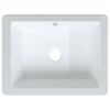 vidaXL &Eacute;vier salle de bain blanc 39x30x18,5 cm rectangulaire c&eacute;ramique