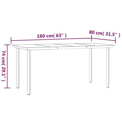 vidaXL Ensemble à manger de jardin coussins 5pcs Noir Résine tressée