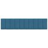 vidaXL Coussin de t&ecirc;te de lit Hanko bleu 200 cm velours