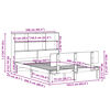 vidaXL Lit biblioth&egrave;que sans matelas 160x200 cm bois massif de pin