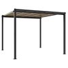 vidaXL Tonnelle de jardin anthracite 3x3 m aluminium