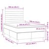 vidaXL Sommier &agrave; lattes de lit avec matelas bleu 120x190 cm tissu