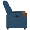 vidaXL Fauteuil inclinable &eacute;lectrique Bleu Tissu