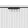 vidaXL Table de chevet avec tiroir Blanc brillant 63,5 x 36 x 61 cm