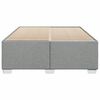vidaXL Cadre de lit sans matelas gris clair 140x190 cm tissu