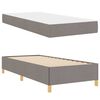 vidaXL Cadre de lit avec matelas Taupe 100 x 200 cm tissu