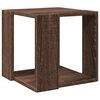 vidaXL Table basse ch&ecirc;ne marron 32x32x30 cm bois d'ing&eacute;nierie