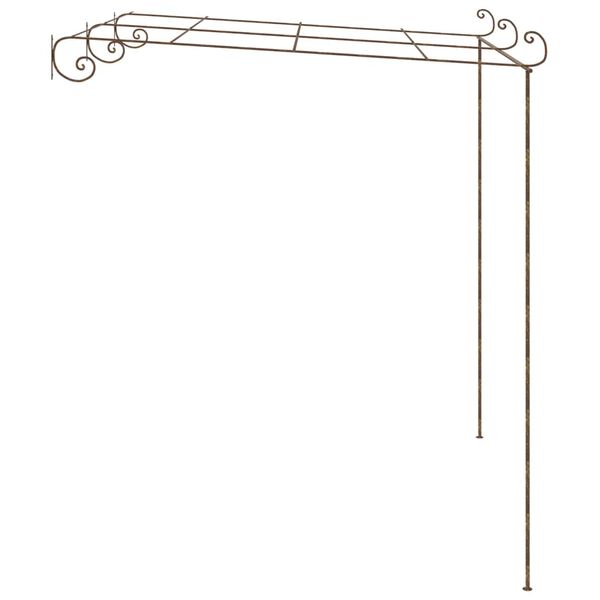 vidaXL Pergola de jardin Marron antique 3x3x2,5 m Fer