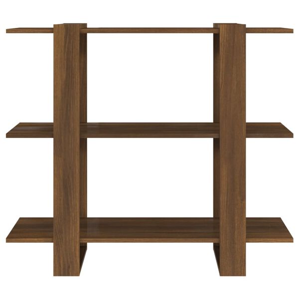 vidaXL Biblioth&egrave;que/S&eacute;parateur de pi&egrave;ce Ch&ecirc;ne marron 100x30x87 cm