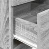 vidaXL Table de chevet avec 2 tiroirs sonoma gris 36x36x68 cm