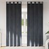vidaXL Rideaux occultants 2 pcs Gris clair 140 x 245 cm Velours