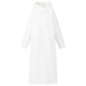 vidaXL Sweat &agrave; capuche couverture Blanc M Polaire et flanelle