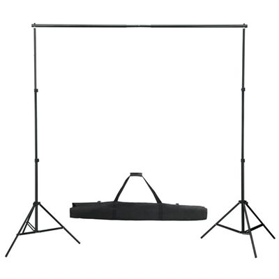 vidaXL Kit de studio photo avec lampes toile de fond et réflecteur